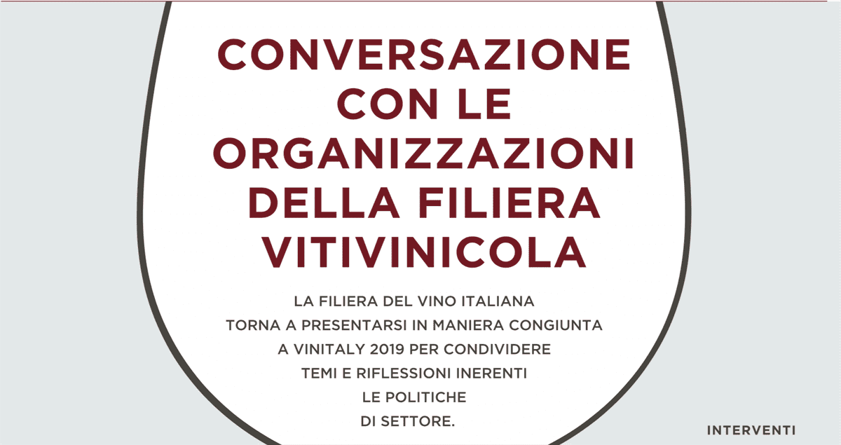 Conversazione con le organizzazioni della filiera vitivinicola